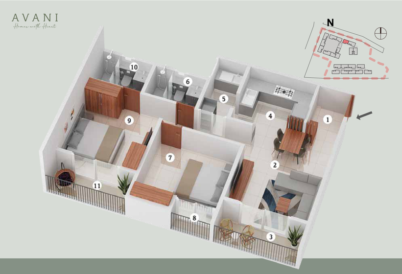 AVANI  Floor plan